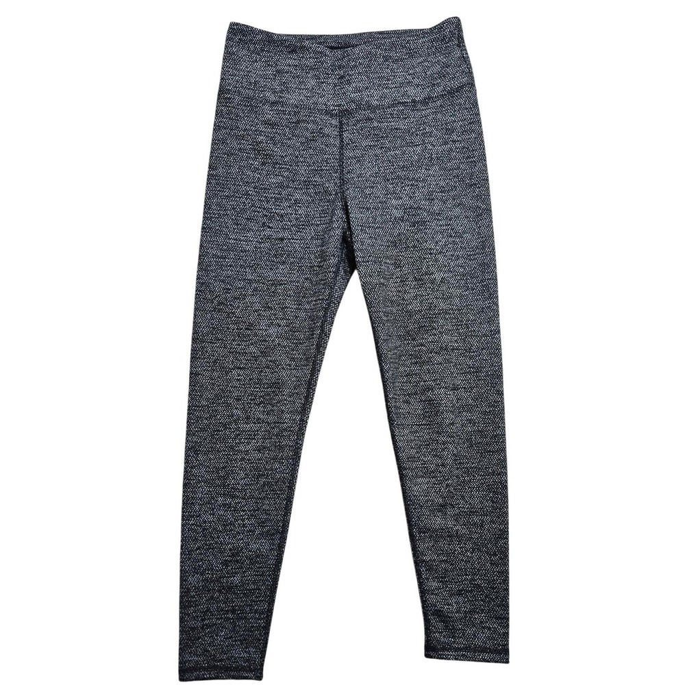 Kyodan Outdoor Womens Grey Herringbone High Waisted Athletic Leggings Size S